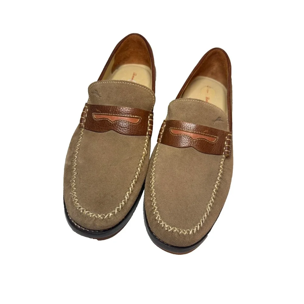 Tommy Bahama Men SlipOn Old Money Penny Loafer Driving Shoe Boat Classic Prep 11